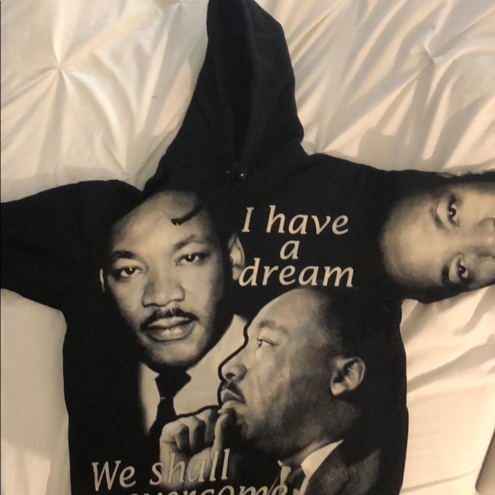 Authentic MLK Hooded Sweatshirt Black Size XL